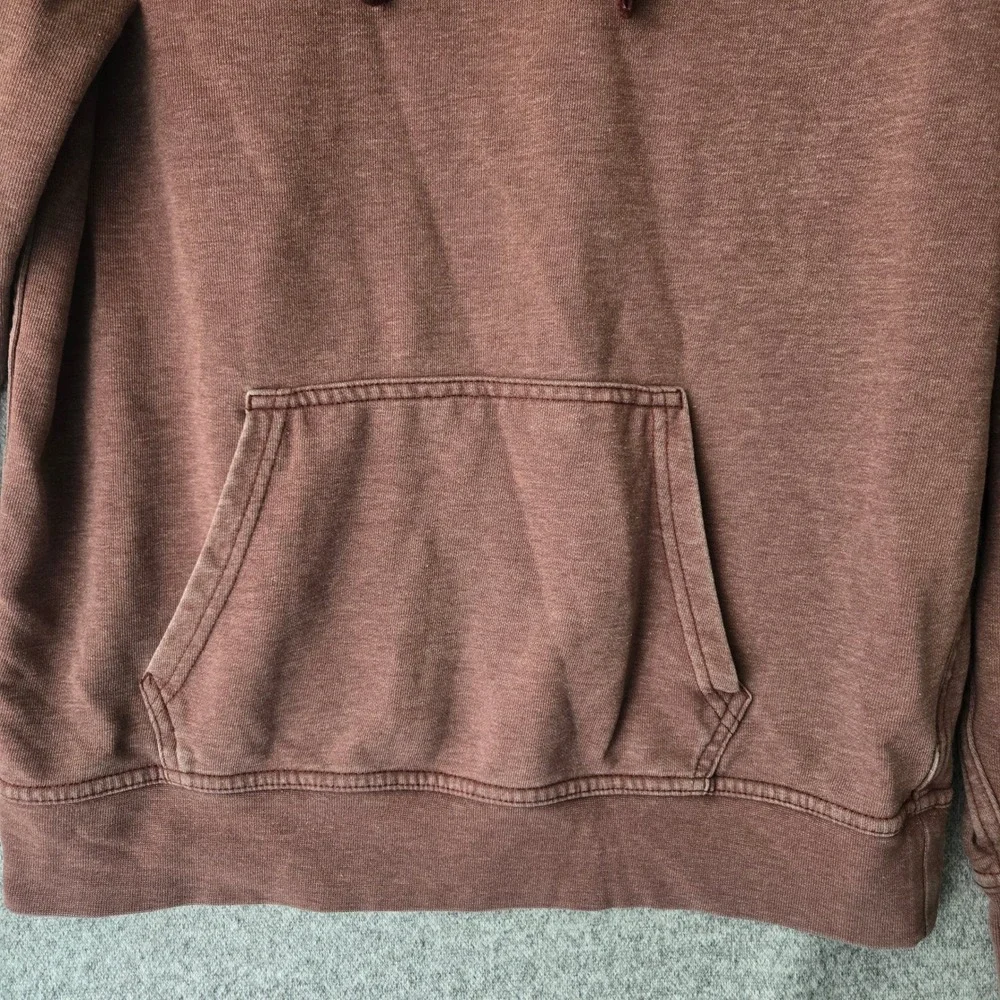 The North‎ Face Mens Small Maroon Heather Pullover Hoodie Half Dome Logo Brown